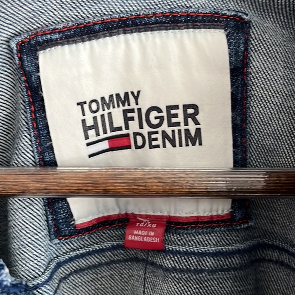 Tommy Hilfiger Denim Blue Jean Jacket XL Brand New - Picture 2 of 4